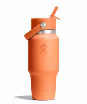 24 oz Wide Mouth Travel Bottle with Flex Straw Cap